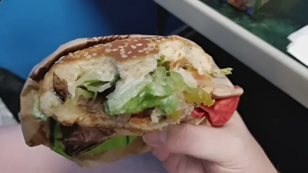 cockroach in a burger king whopper