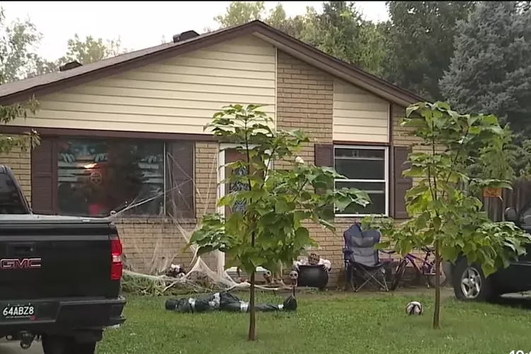 The family home where a 13-year-old girl reportedly killed her younger sister