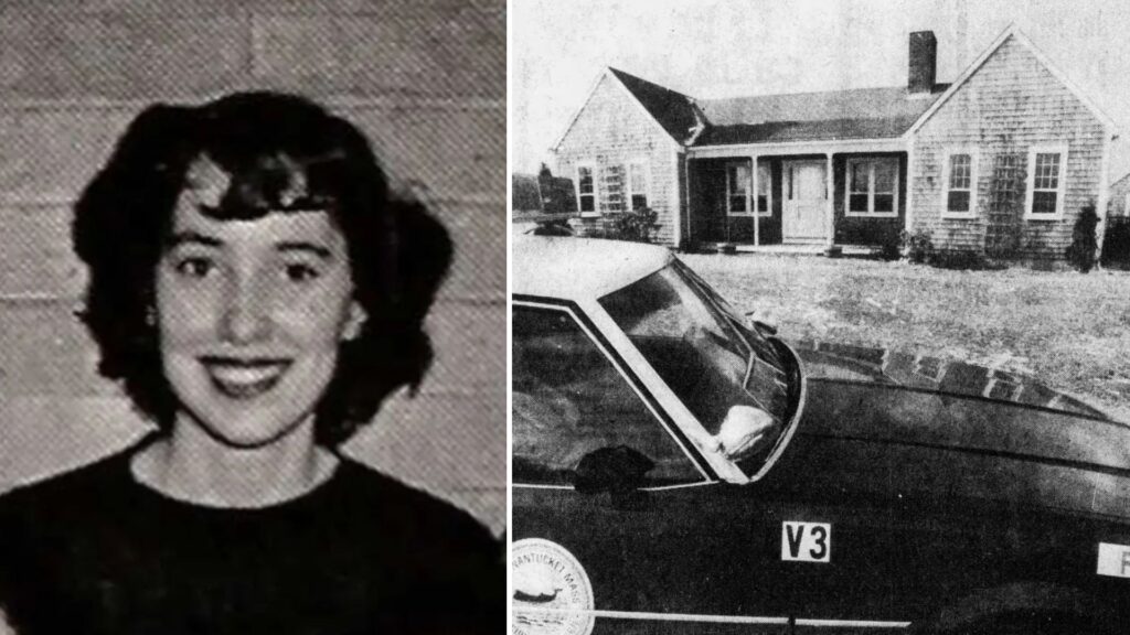 Collage of Dr. Margaret Mary Kilcoyne and her Nantucket house connected to her 1980 disappearance